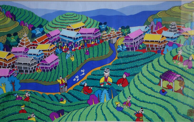 作品《侗乡茶园》