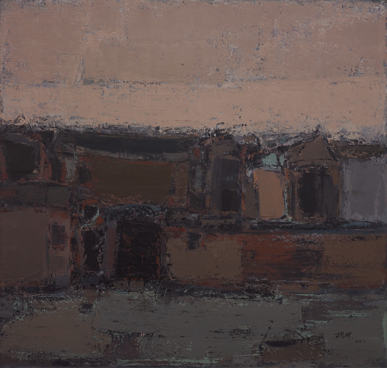 李哲坤 庭院六十六 辽宁 150cmx160cm 2016年