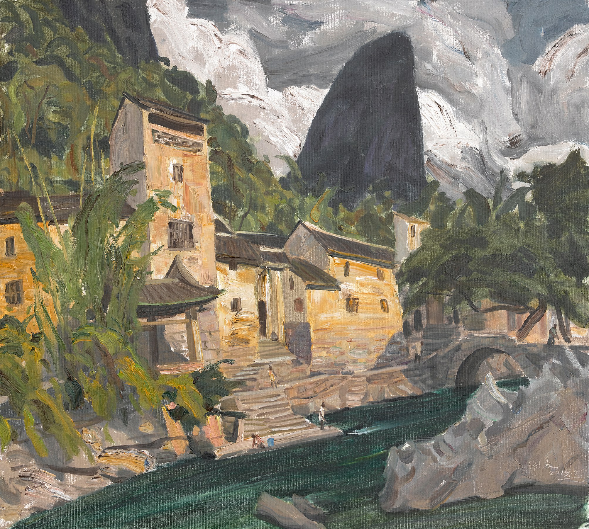 谢森 黄姚旧梦（油画）
