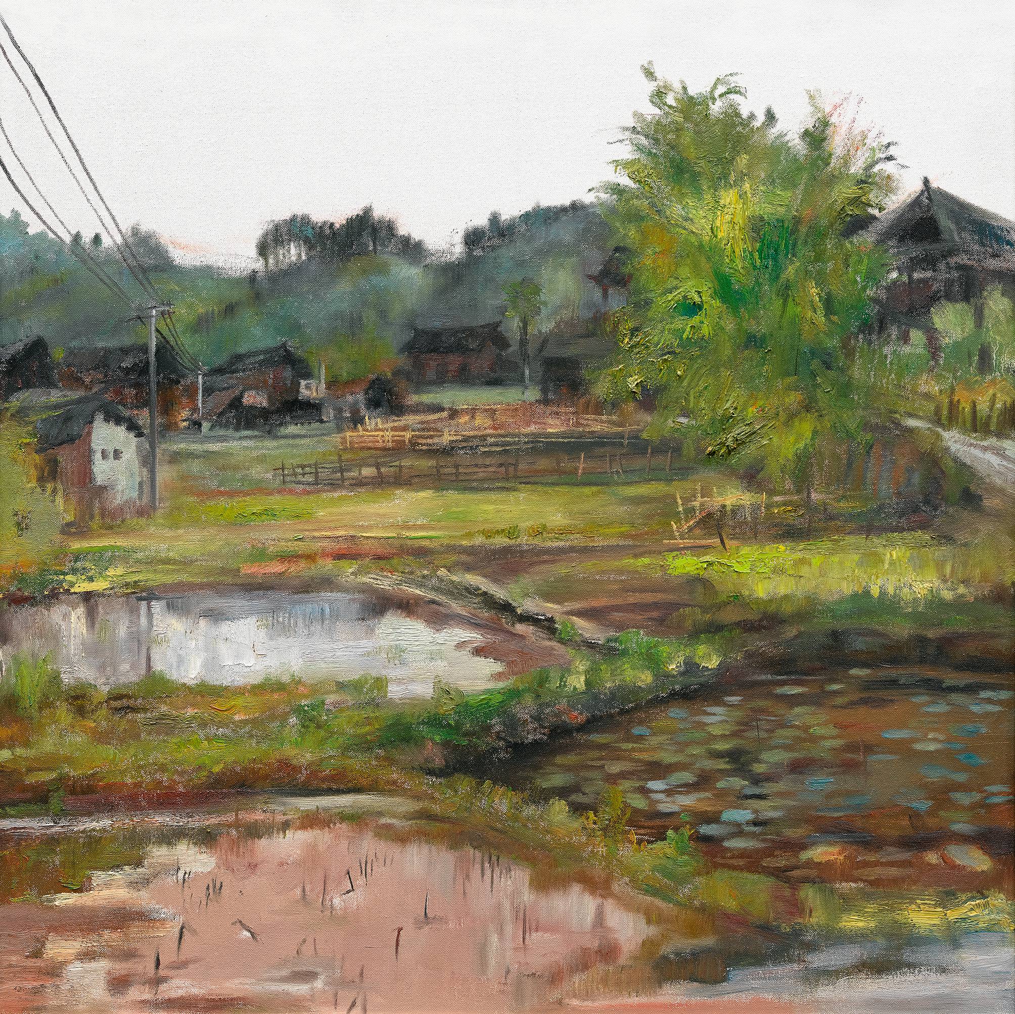 李福岩 高椅古镇（油画）