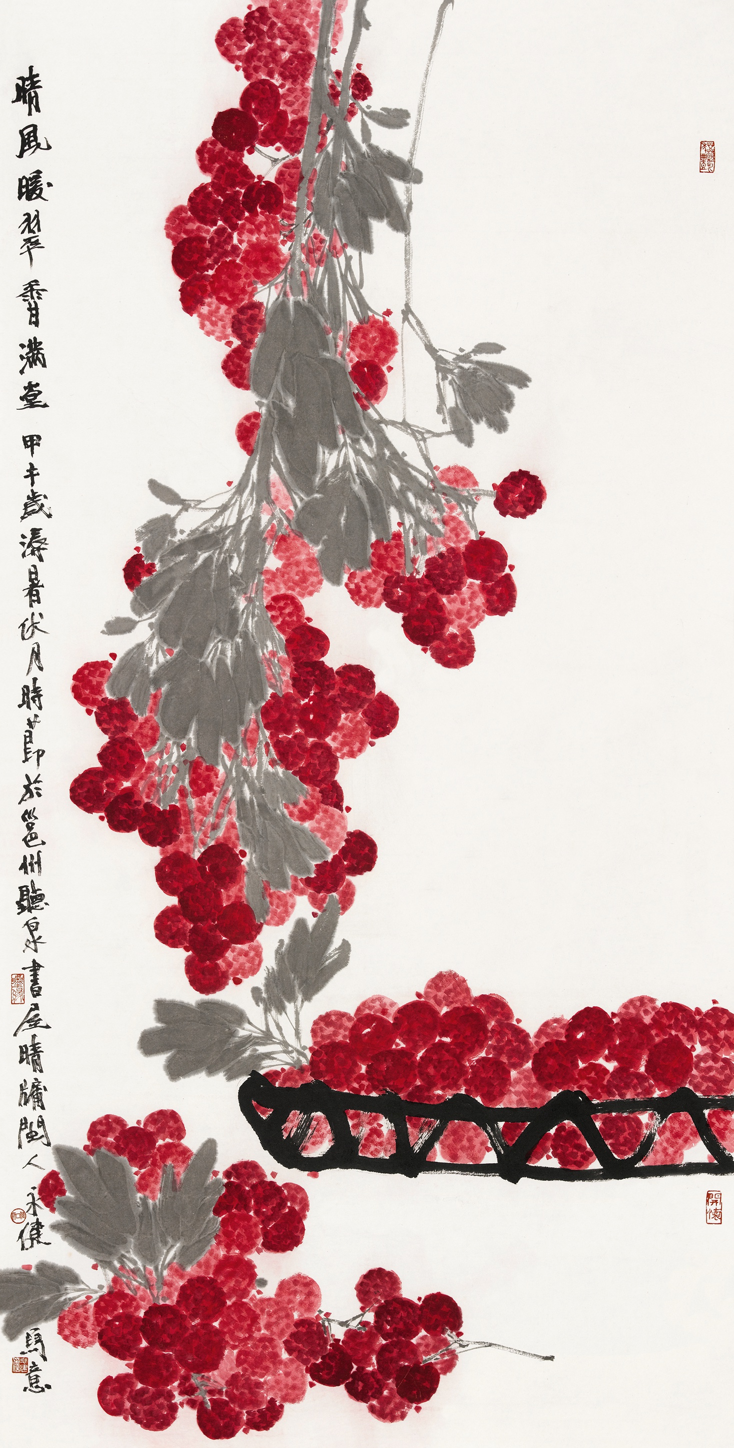 余永健 晴风暖翠香满堂（中国画）